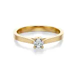 Pierścionek zaręczynowy z brylantem